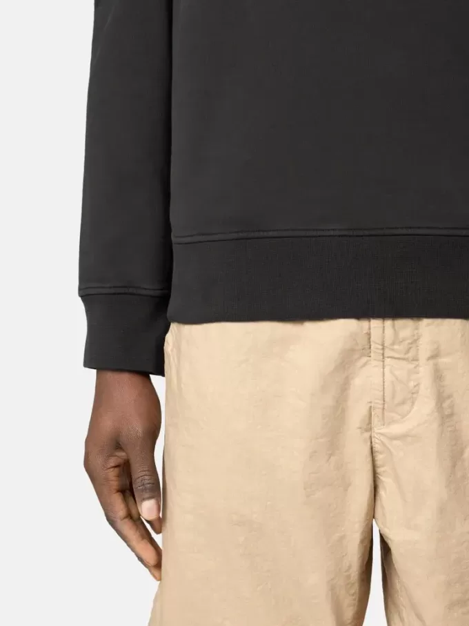 Sweatshirt mit halbem Reißverschluss und aufgesetzten Taschen