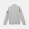 Sweatshirt mit halbem Reißverschluss und aufgesetzten Taschen