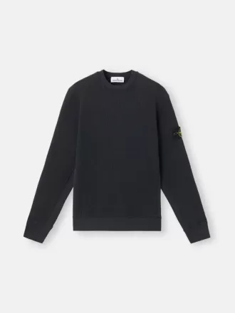 Sweatshirt mit Rundhalsausschnitt und gerippten Details