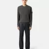 Sweatshirt mit Rundhalsausschnitt und gerippten Details