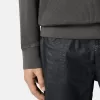 Sweatshirt mit Rundhalsausschnitt und gerippten Details