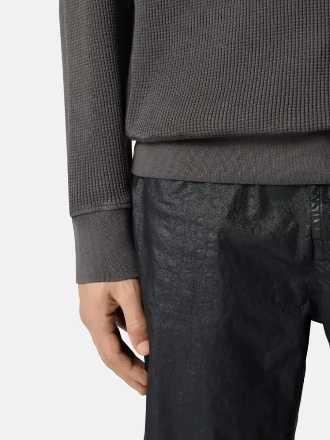 Sweatshirt mit Rundhalsausschnitt und gerippten Details