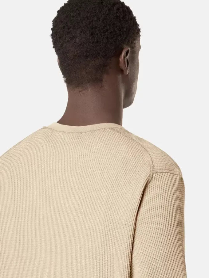 Sweatshirt mit Rundhalsausschnitt und gerippten Details