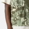 Weste mit Camouflage-Print und Futter aus Baumwoll-Ripstop